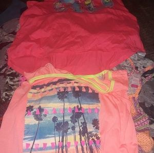 Wegmans scrubs tank tops pants size 10 and m